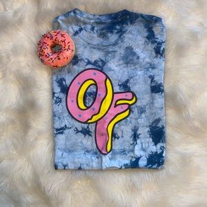 odd future blue tie dye shirt